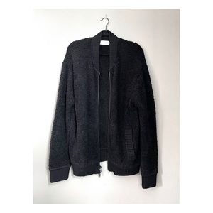 VINCE shearling cardigan coat